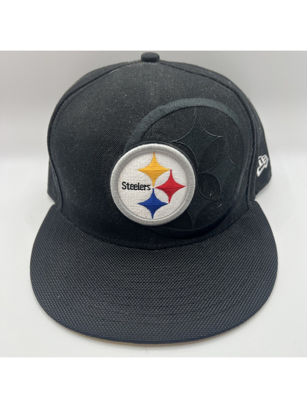 Nice New Era 59fifty Pittsburgh Steelers 7 1/2 black  Hat.